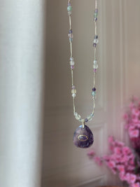 Collier Goutte Fluorite