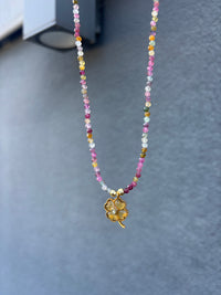 Lucky Tourmaline rose & Citrine