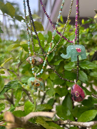 Collier Éléphant Aventurine verte