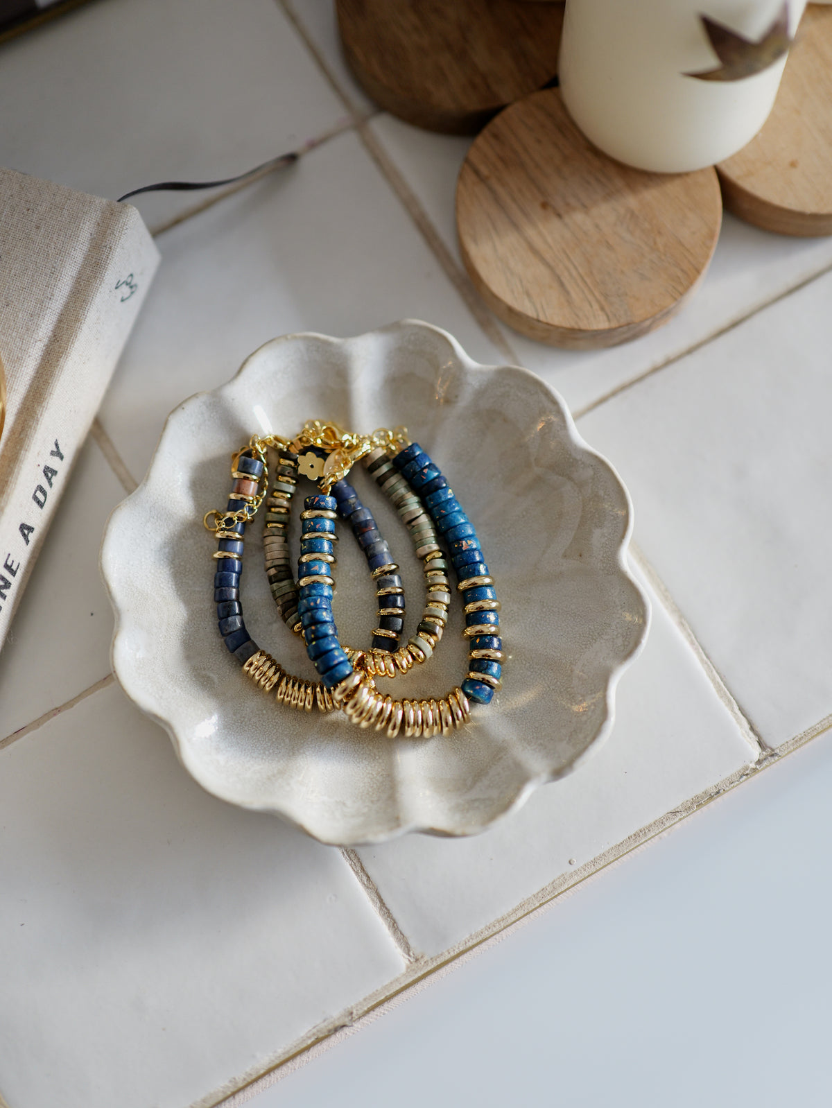 Nairobi Médium Agate Mousse / Sauge