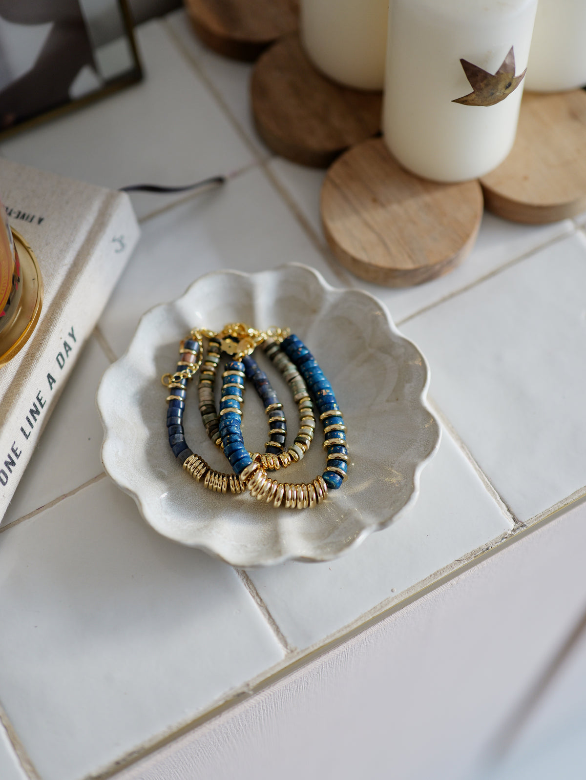 Nairobi Médium Agate Mousse / Sauge