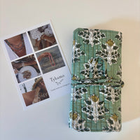 Pochette bijoux de voyage Fleur Verte