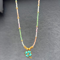 Lucky Multicolore Tutti Frutti & Howlite teintée bleue
