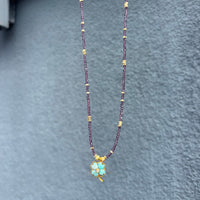 Lucky Jade teinté Violet & Amazonite