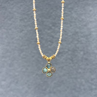 Lucky Nacre d’Eau Douce & Labradorite