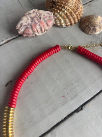 Nairobi Big Howlite - Coquelicot