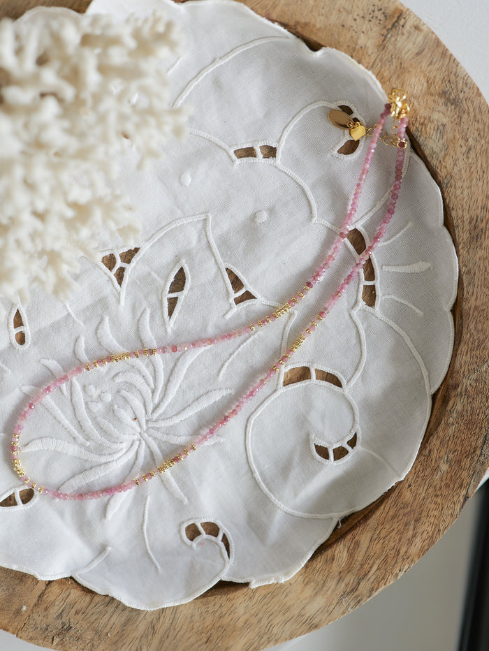 NEW ! Nairobi Long Tourmaline Rose - Malabar