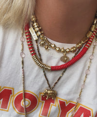 Nairobi Big Howlite - Coquelicot