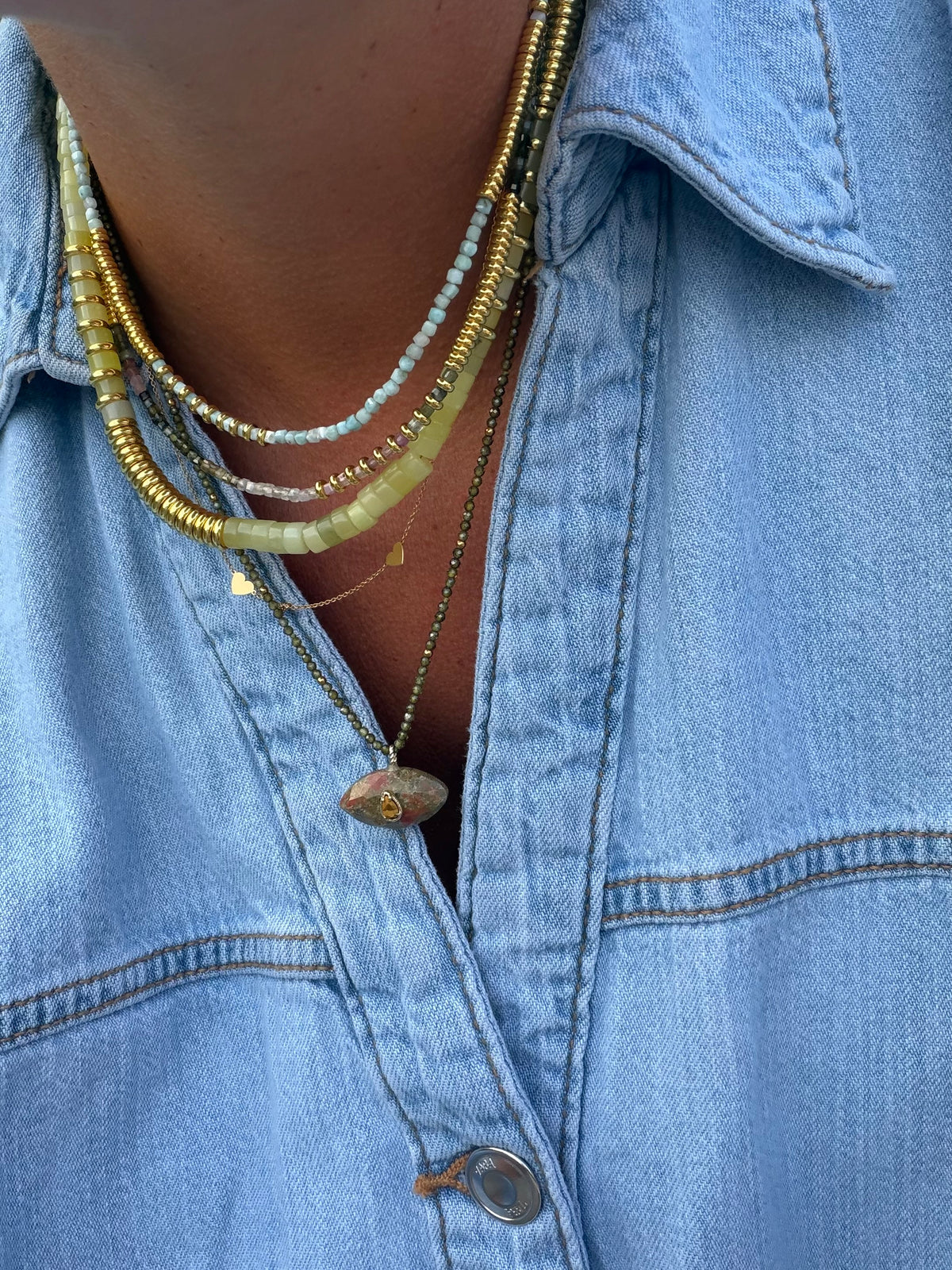 NEW ! Nairobi Medium Agate Jaune - Pastis
