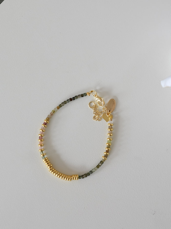 NEW ! Nairobi Fin Tourmaline Indienne  - Multicolore