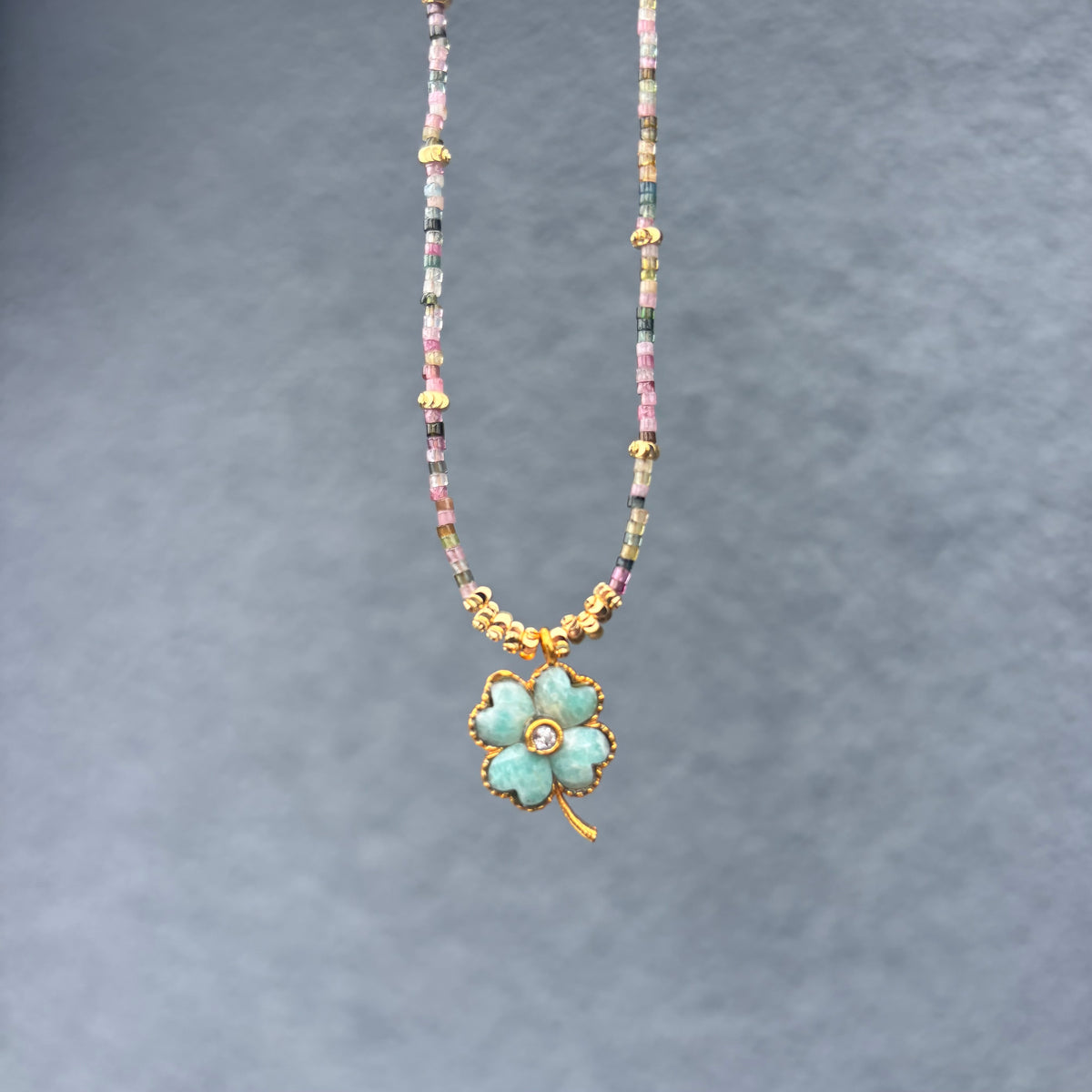 Lucky Tourmaline Multicolore & Amazonite