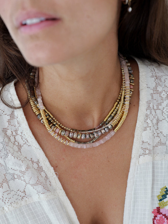 NEW ! Nairobi Fin Tourmaline Indienne - Multicolore