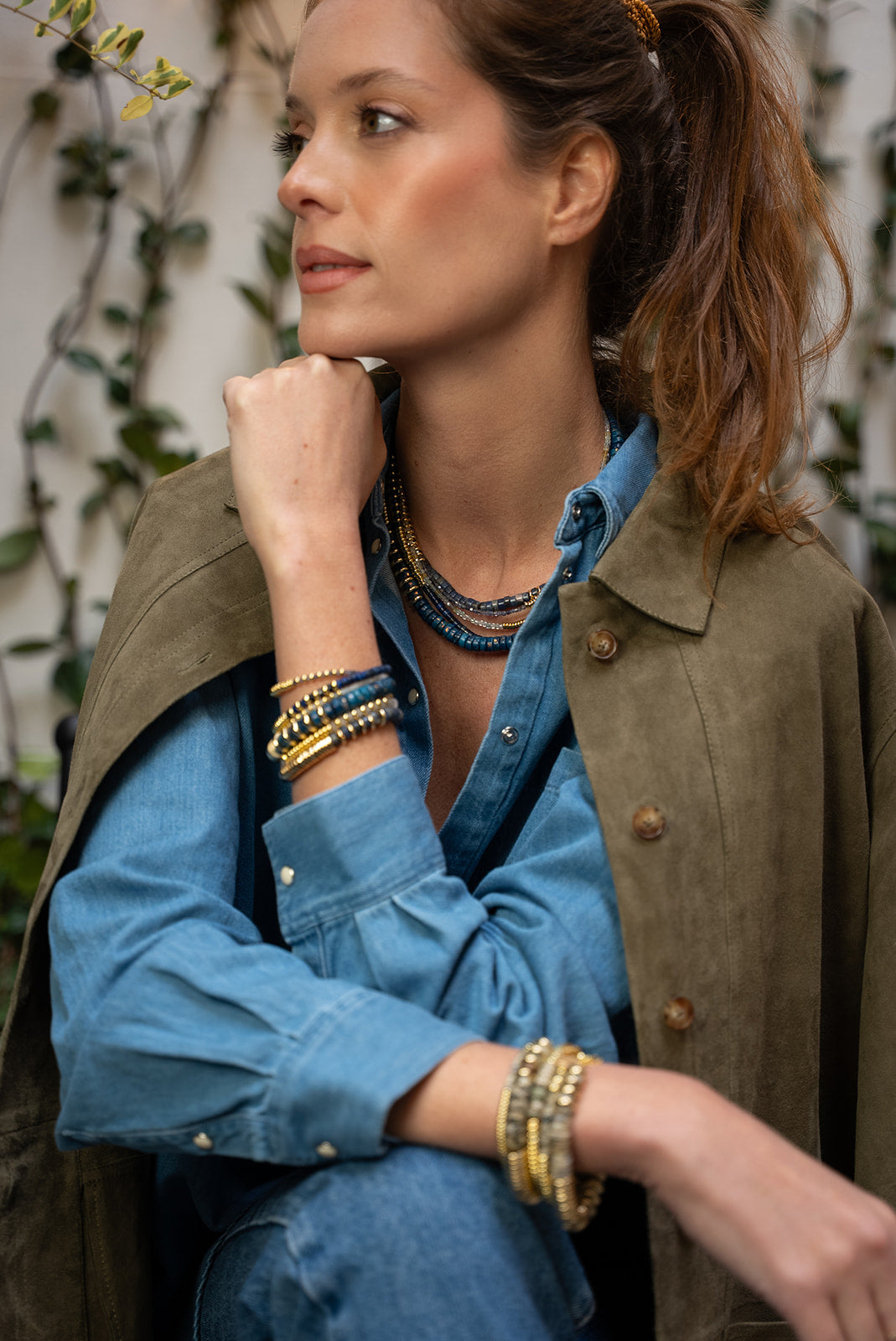 Nairobi Big Dolomite & Opale / Bleu marine