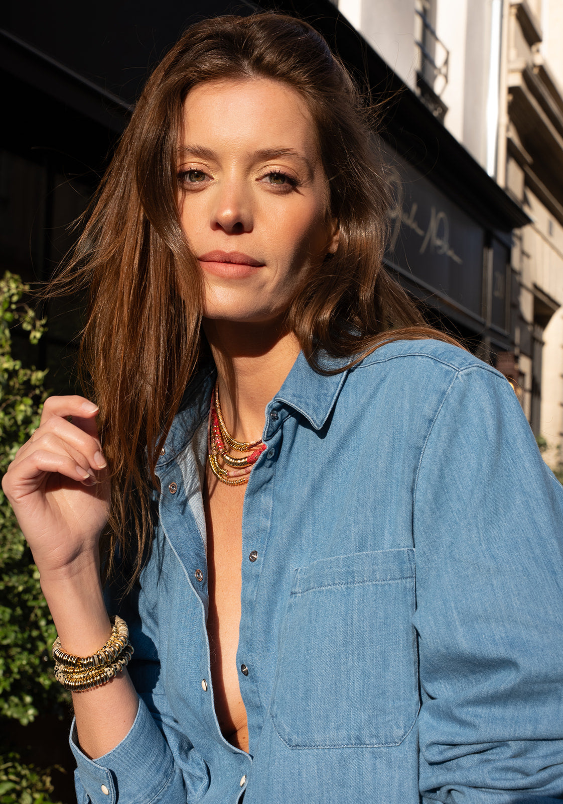 Nairobi Médium Jaspe Impérial / Rose framboise