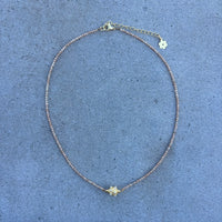 Ras de cou Zircons Pêche