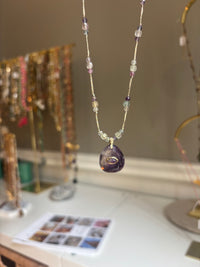 Collier Goutte Fluorite