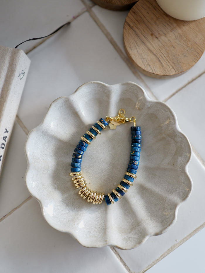 Nairobi Big Dolomite & Opale / Bleu marine