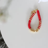 NEW ! Nairobi Big Howlite - Coquelicot