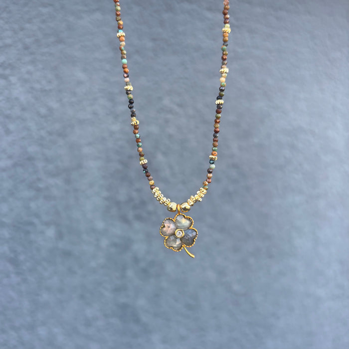 Lucky Jaspe Africain & Labradorite