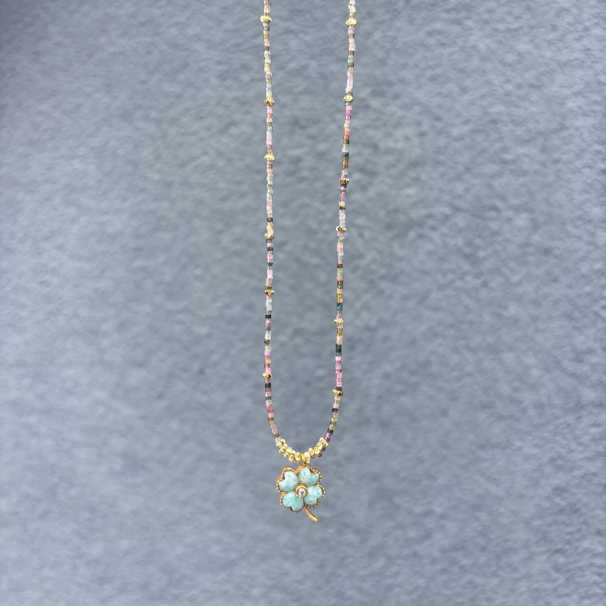 Lucky Tourmaline Multicolore & Amazonite
