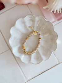 Nairobi Médium Agate Fleur de cerisier / Beige rosé