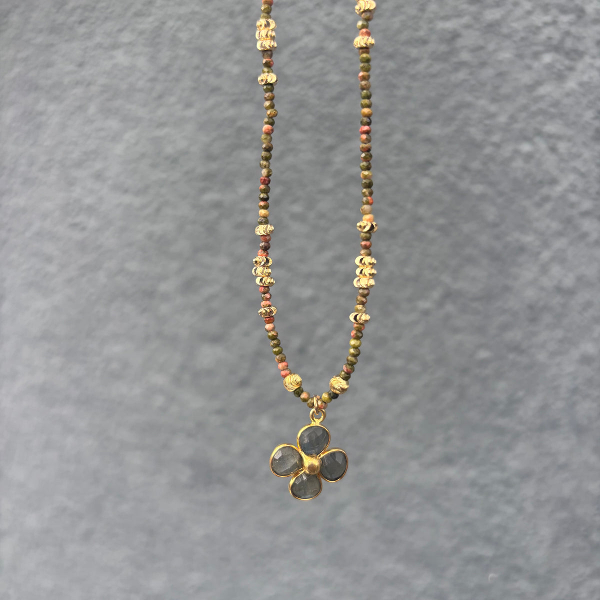 Lucky Unakite & Labradorite