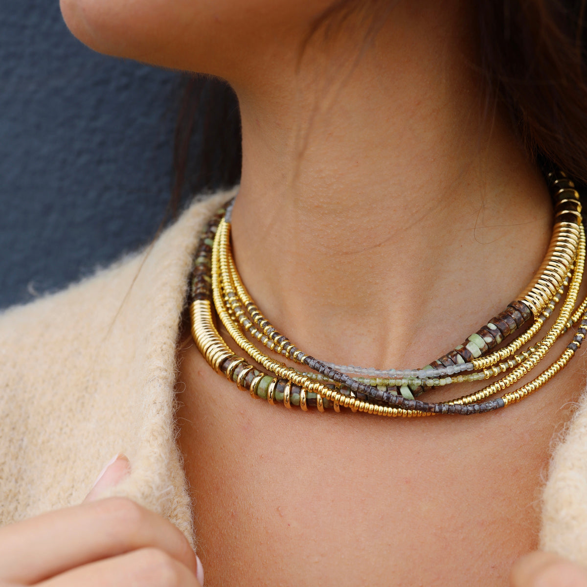 Nairobi Medium Serpentine Kaki