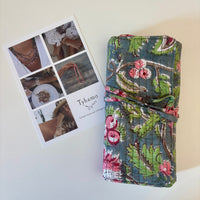 Pochette bijoux de voyage Fleur Grise