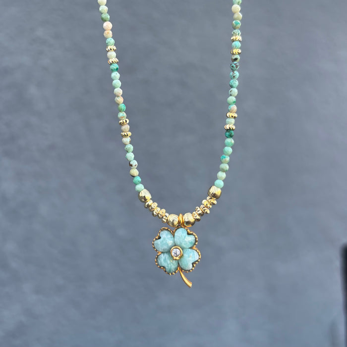 Lucky Turquoise du Pérou & Amazonite