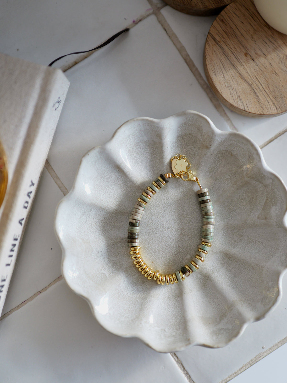 Nairobi Médium Agate Mousse / Sauge