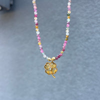 Lucky Tourmaline rose & Citrine
