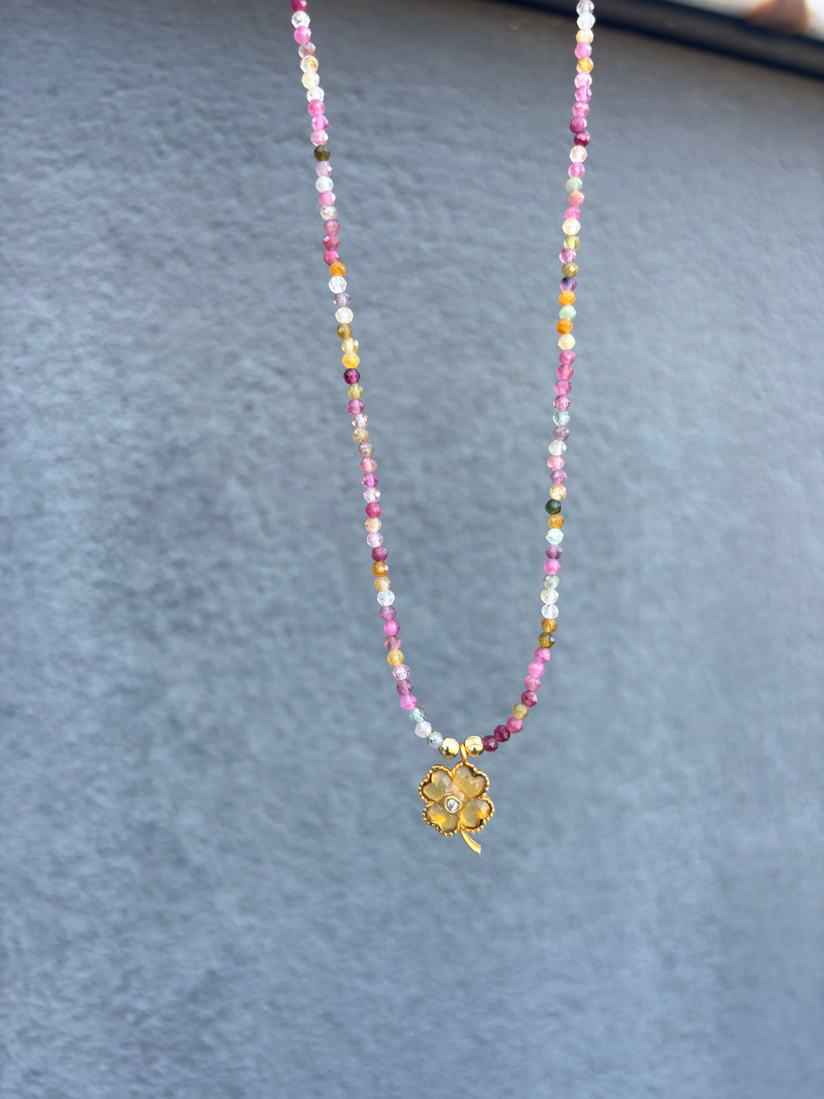 Lucky Tourmaline rose & Citrine