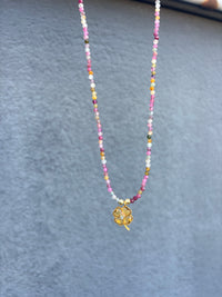 Lucky Tourmaline rose & Citrine