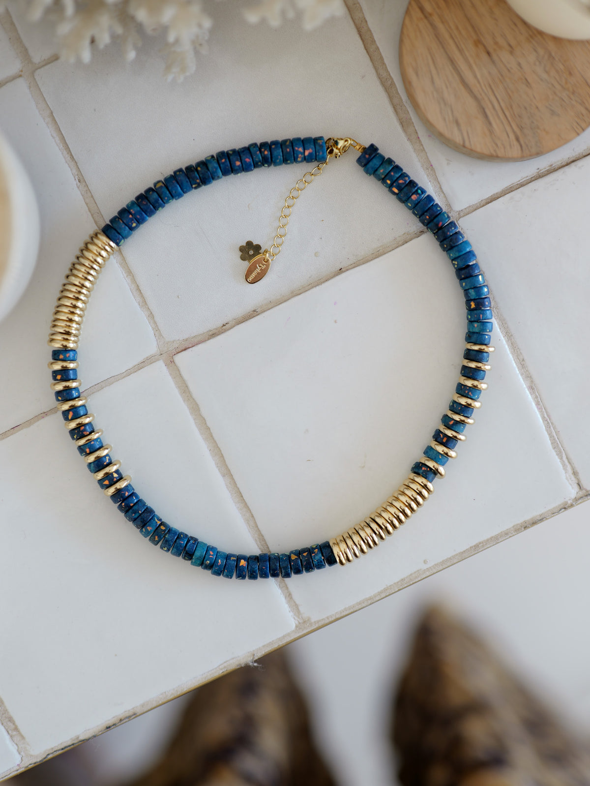 Nairobi Big Dolomite & Opale / Bleu marine