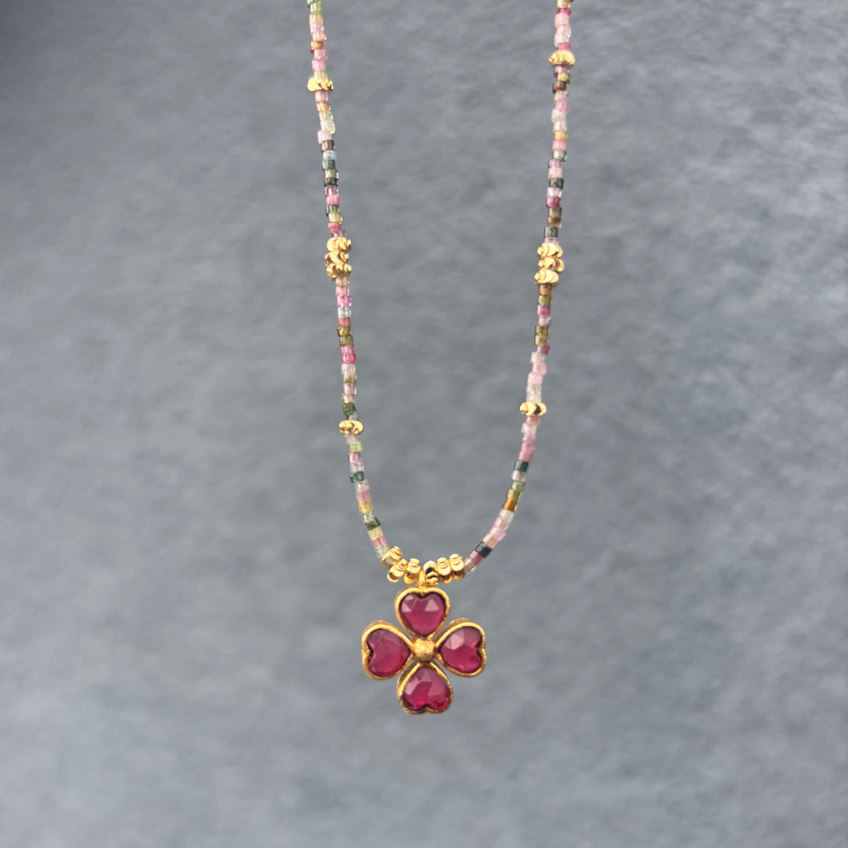 Lucky Tourmaline Multicolore & Grenat