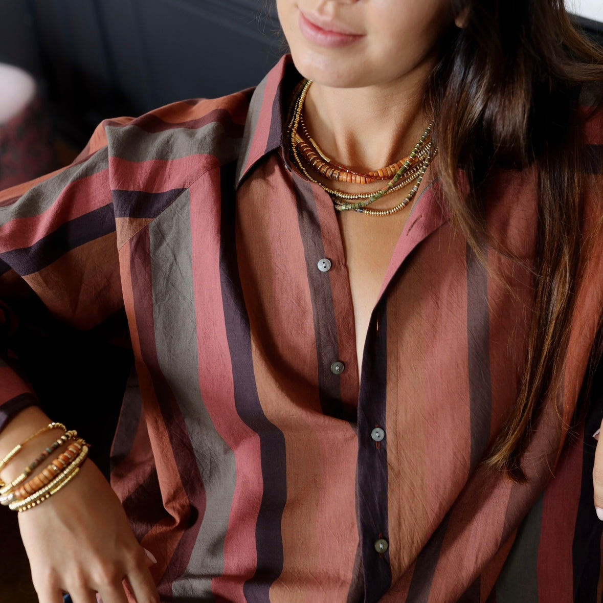 Nairobi Fin Grenat Ocre