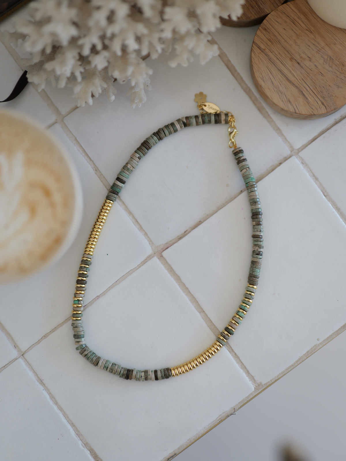 Nairobi Médium Agate Mousse / Sauge