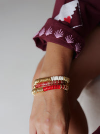 NEW ! Nairobi Big Howlite - Coquelicot