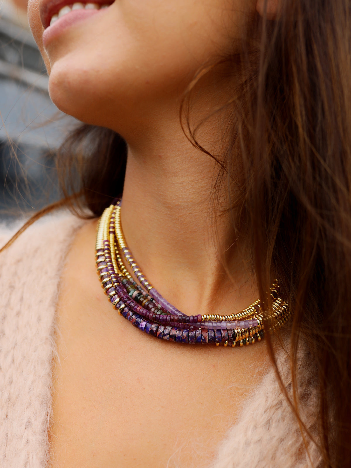 Nairobi Fin Lépidolite Violet