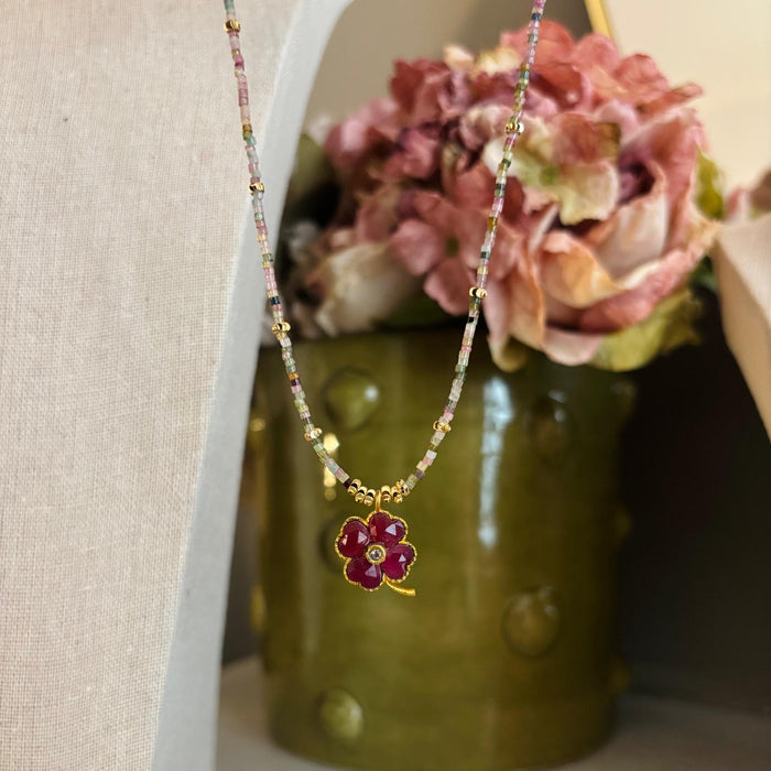 Lucky Tourmaline Multicolore et Corindon
