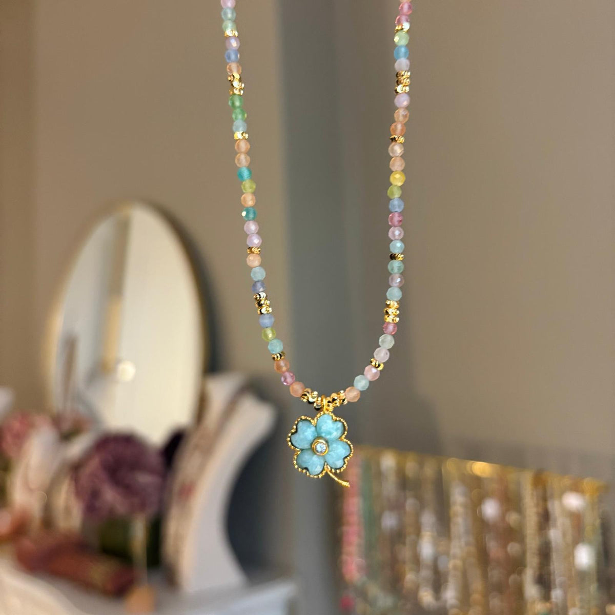 Lucky Jade Multicolore et Amazonite