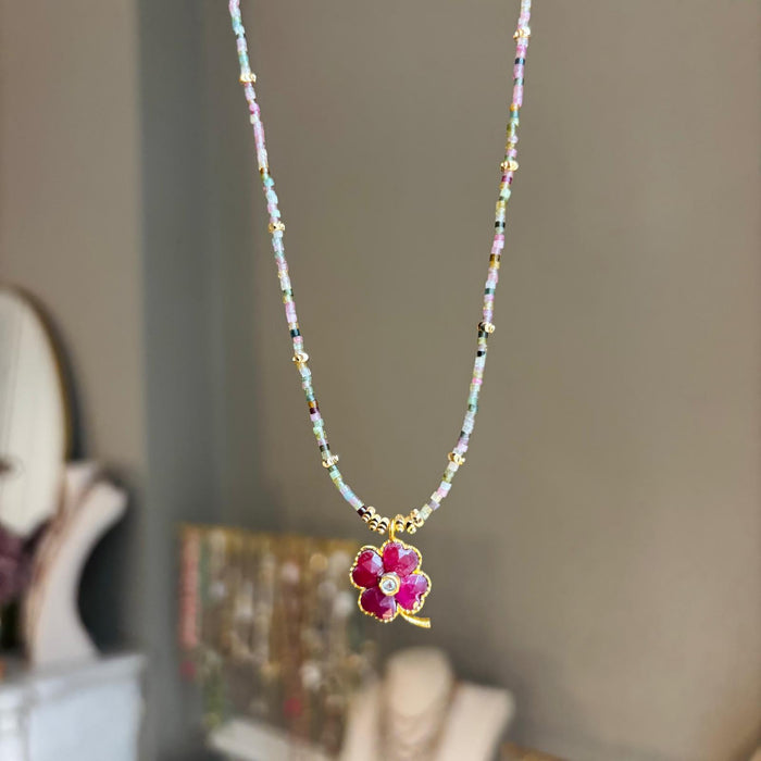 Lucky Tourmaline Multicolore et Corindon